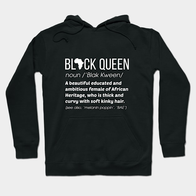 Black Queen Hoodie by Andreeastore  